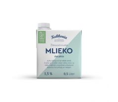 Trvanlivé mlieko Žitnoostrovské Kukkonia bezlaktózové 1,5% 0,5 ℓ