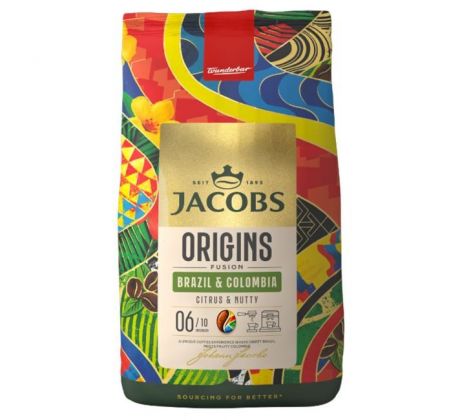 Káva Jacobs Brazil & Colombia zrnková 1000g