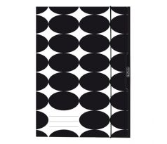 Kartónový obal s gumičkou A4 Herlitz Just Black