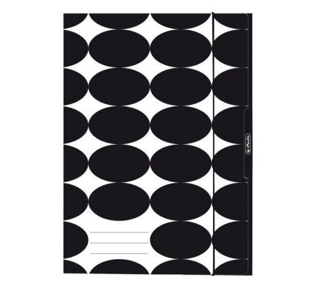 Kartónový obal s gumičkou A4 Herlitz Just Black