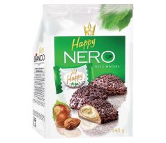 Oblátky HAPPY NERO s mliečno - orieškovou náplňou 140 g