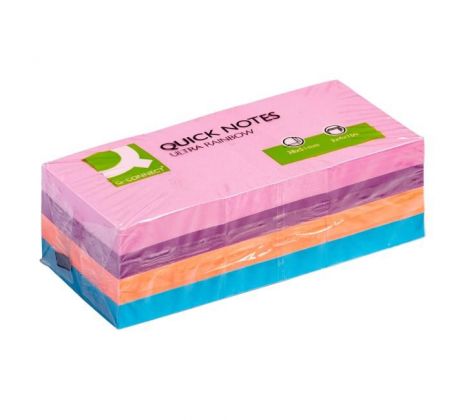 Samolepiaci bloček Q-CONNECT intenzívne 38x51mm 12x100 l