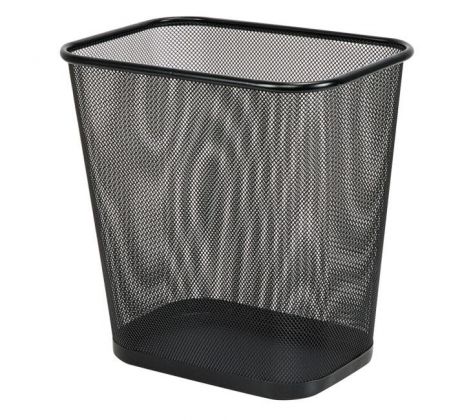 Drôtený kôš 13 ℓ hranatý čierny