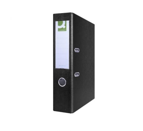 Zakladač pákový Q-CONNECT poloplastový 7,5cm čierny