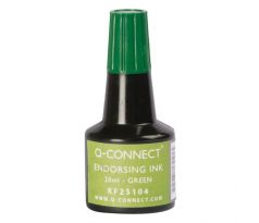 Pečiatková farba Q-CONNECT zelená 28ml