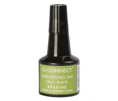 Pečiatková farba Q-CONNECT čierna 28ml