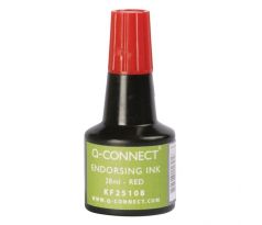 Pečiatková farba Q-CONNECT červená 28ml