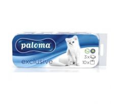 Toaletný papier 3-vrstvový PALOMA EXCLUSIV biely 10 ks