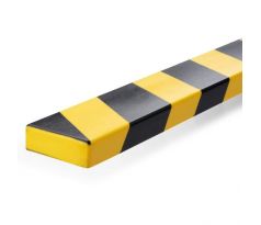 Ochrana povrchu profil S20, žlto-čierna, samolepiaca
