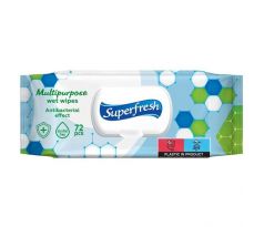Vlhčené obrúsky Superfresh antibakteriálne 72ks