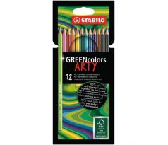 Farbičky STABILO GREENcolors 12ks `ARTY`