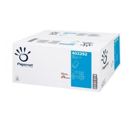 Papierové utierky skladané ZZ/V 2-vrstvové Papernet biele 210 ks