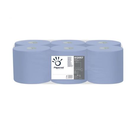 Papierové utierky v roliach Papernet blue , návin 140 m (6 ks)