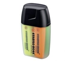 Sada zvýrazňovačov STABILO BOSS ORIGINAL 4 ks Big BOSS žltá, oranžová, zelená, ružová