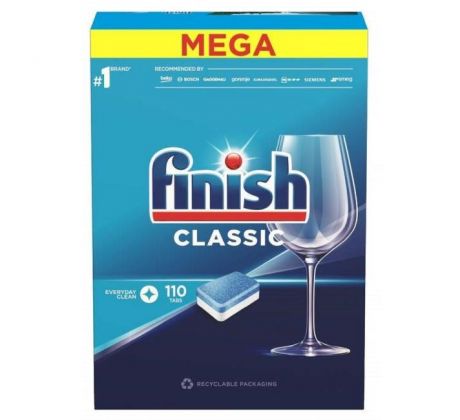 Finish tablety do umývačky riadu Classic (110 ks) Regular