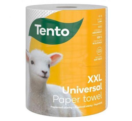 Kuchynské utierky 2-vrst. Tento Universal XXL, návin 80 m