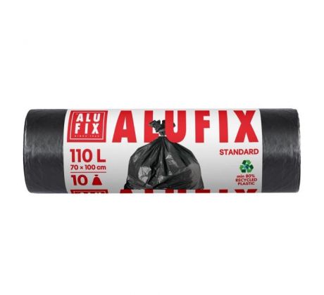 Vrecia na odpadky 110 ℓ/10ks 27mic, LDPE 70x100cm čierne