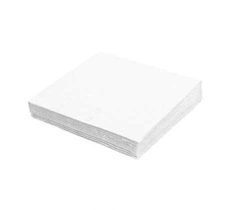 Papierové servítky 2-vrstvové 33x33cm biele 250ks