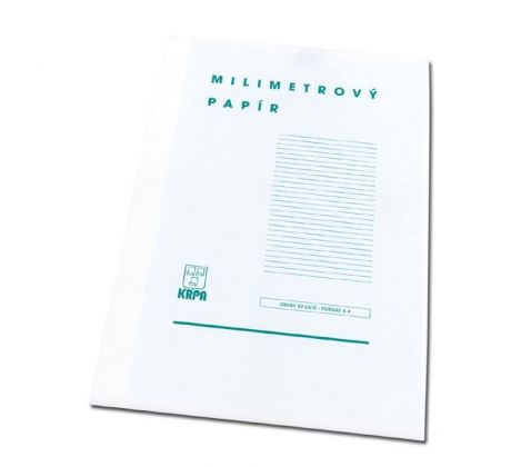 Milimetrový papier A4, bal. 50 ks