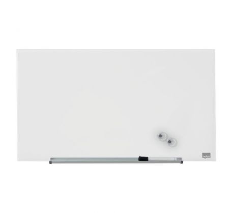 Sklenená tabuľa Nobo Diamond biela 680x380 mm