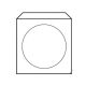Obálky na CD 125x125 s okienkom 50 ks