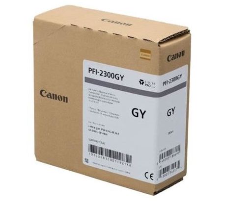 kazeta CANON PFI-2300GY Grey iPF GP-2000/4000 (330 ml) (5281C001)