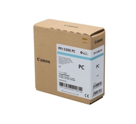 kazeta CANON PFI-3300PC Photo Cyan iPF PRO-2600/4600/6600 (330 ml) (6440C001)
