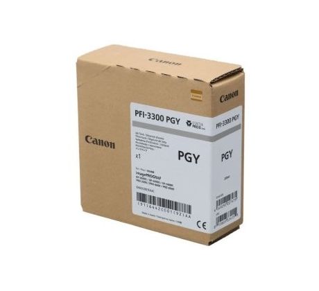 kazeta CANON PFI-3300PGY Photo Grey iPF PRO-2600/4600/6600 (330 ml) (6442C001)