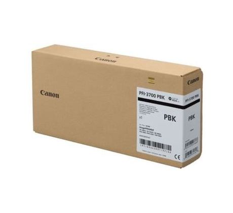 kazeta CANON PFI-3700PBK Photo Black iPF GP-2600S/4600S/6600S, PRO-2600/4600/6600 (700 ml) (6444C001)