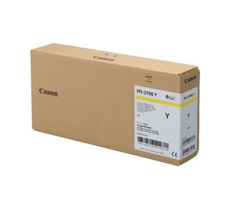 kazeta CANON PFI-3700Y Yellow iPF GP-2600S/4600S/6600S, PRO-2600/4600/6600 (700 ml) (6447C001)