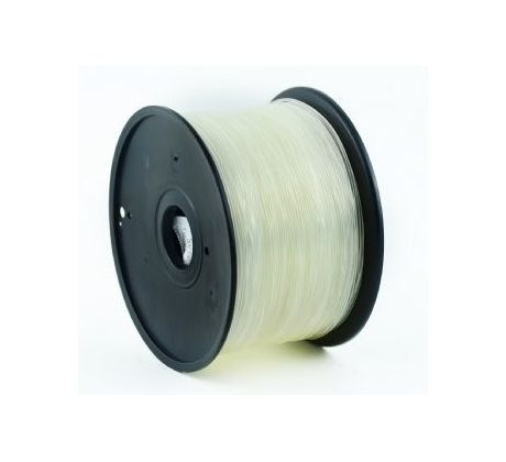 PLA plastic filament for 3D printers, 1.75 mm diameter, transparent (3DP-PLA1.75-01-TR)