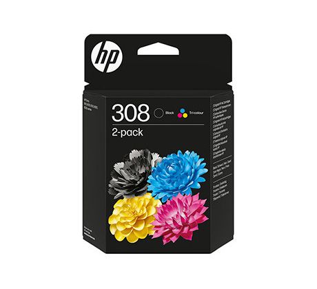 KAZETA HP 6L6S6UE 2-pack No.308 čierna  farebná (6L6S6UE)