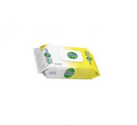 Antibakteriálne vlhčené obrúsky Fresh Detox Lemon na ruky a povrchy (120 ks)