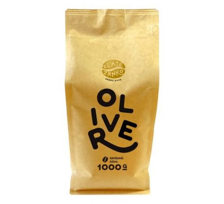 Káva zrnková Zlaté Zrnko Oliver 90% arabica a 10% robusta 1kg