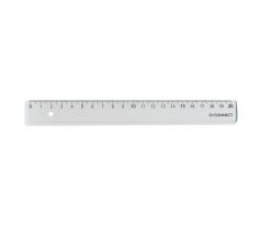 Pravítko Q-CONNECT 20cm transparentné