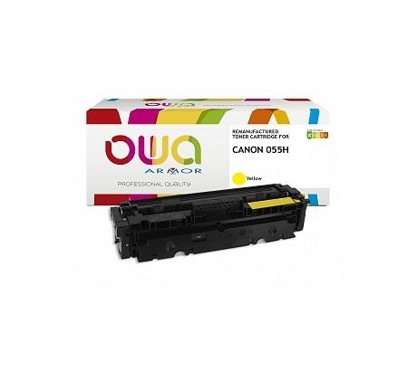 alt. toner OWA ARMOR pre CANON CRG-055H Yellow i-SENSYNS LBP663Cdw, MF742Cdw (5900 str.) (K18835OW)