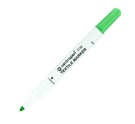 Popisovač na textil Centropen 2739 svetlozelený