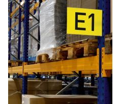 Magnetické značenie uličky A4, na šírku, transparentné Magnetické značenie uličky