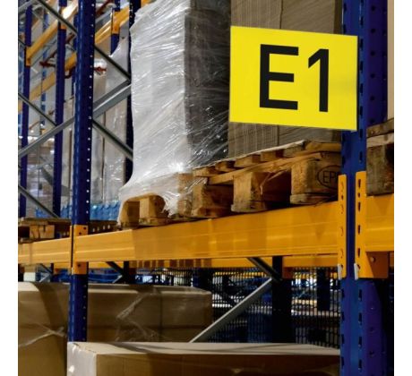 Magnetické značenie uličky A4, na šírku, transparentné Magnetické značenie uličky