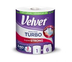 Kuchynské utierky 3-vrstvové Velvet Turbo 1ks, 75,82m