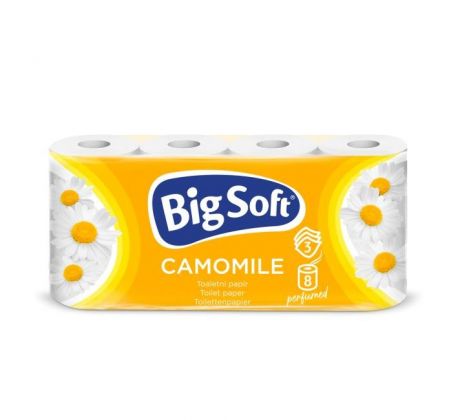 Toaletný papier 3-vrstvový Big Soft Camomile 8ks, 16,5m