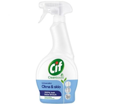 Cif Cleanboost univerzálny sprej Okná & sklo 500 ml