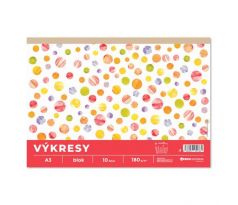 Výkresy 180g, A3 10 ks v bloku