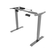 Stolová podnož BASIC, výškovo nastaviteľná, 1-motorová, 100-160x50-80 cm, farba sivá RAL 9006