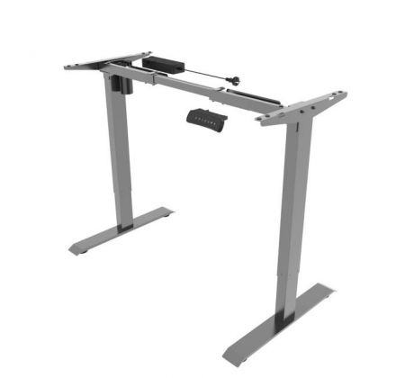 Stolová podnož BASIC, výškovo nastaviteľná, 1-motorová, 100-160x50-80 cm, farba sivá RAL 9006