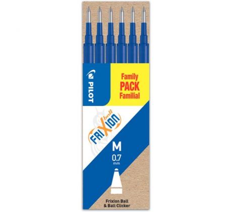 Náhradná náplň do gumovacieho rollera PILOT Frixion 0,7 mm modrá, 6 ks