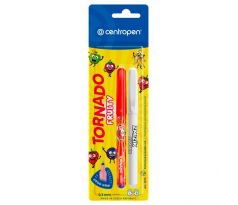 Guľôčkové pero 2675/2 BL Tornado Fruity+zmizík mix farieb