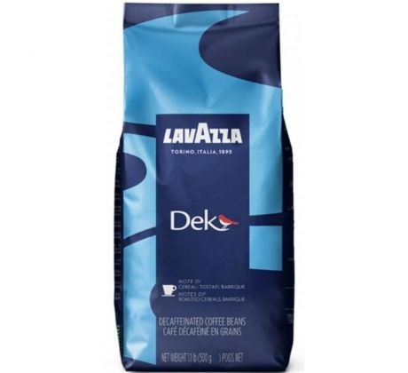 Káva LAVAZZA DEK bezkofeínová, zrnková, 500g