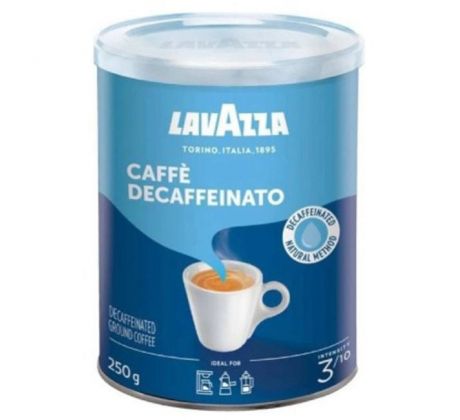 Káva LAVAZZA DEK bezkofeinová, mletá, dóza, 250 g
