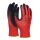 Rukavice pletené, polomáčané DONAU SAFETY Super Latex kat. II červené veľ. 10